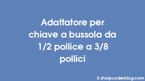 Adattatore per chiave a bussola da 1/2 pollice a 3/8 pollici - Thumbnail