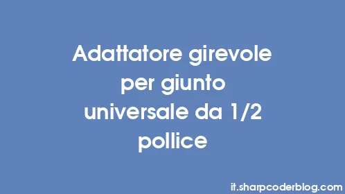Adattatore girevole per giunto universale da 1/2 pollice - Thumbnail