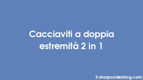 Cacciaviti a doppia estremità 2 in 1 - Thumbnail