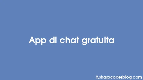 App di chat gratuita - Thumbnail