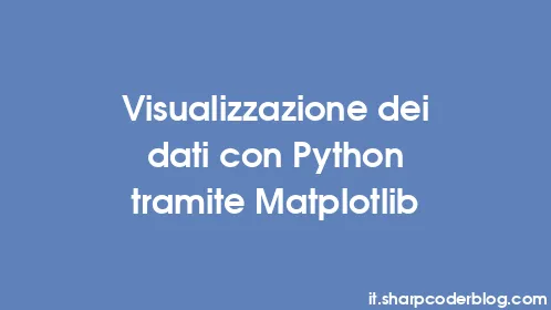 Visualizzazione dei dati con Python tramite Matplotlib - Thumbnail