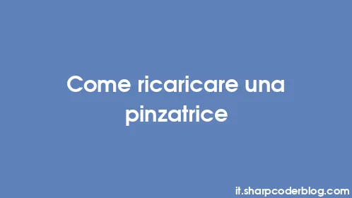 Come ricaricare una pinzatrice - Thumbnail