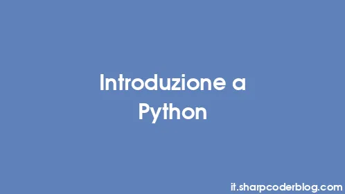Introduzione a Python - Thumbnail