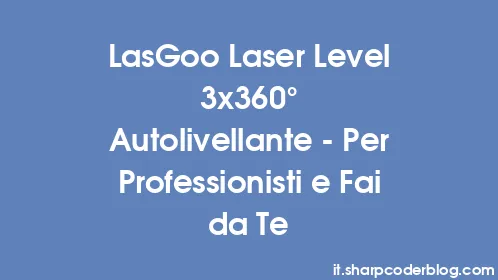 LasGoo Laser Level 3x360° Autolivellante - Per Professionisti e Fai da Te - Thumbnail