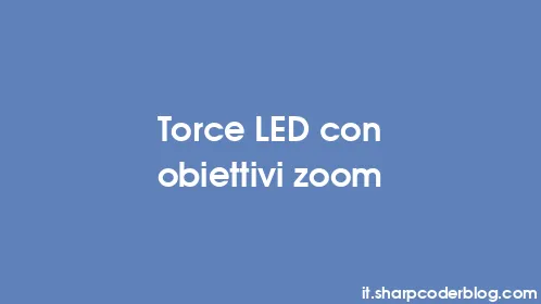 Torce LED con obiettivi zoom - Thumbnail