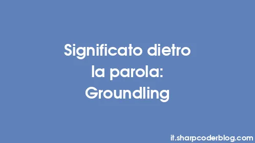 Significato dietro la parola: Groundling - Thumbnail