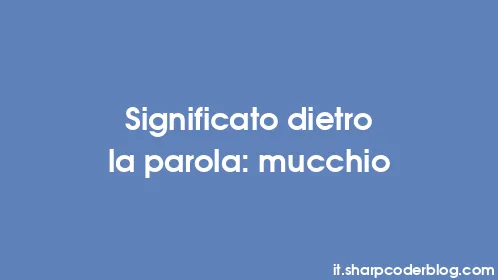 Significato dietro la parola: mucchio - Thumbnail