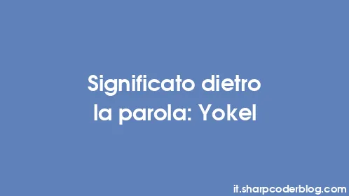 Significato dietro la parola: Yokel - Thumbnail