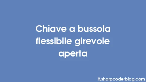 Chiave a bussola flessibile girevole aperta - Thumbnail