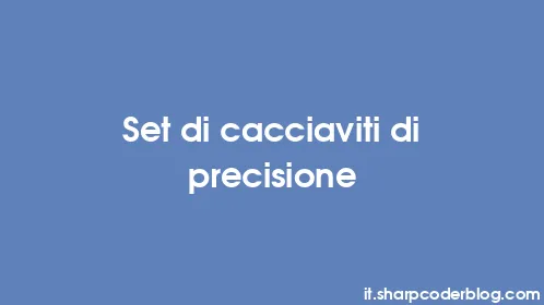 Set di cacciaviti di precisione - Thumbnail