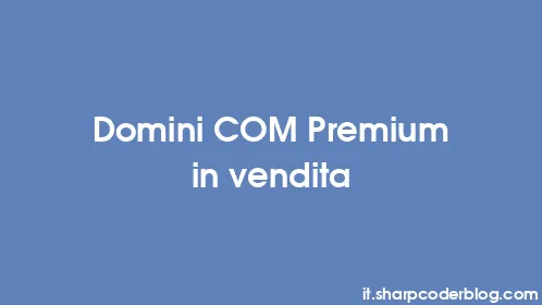 Domini COM Premium in vendita - Thumbnail
