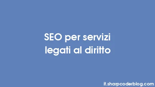 SEO per servizi legati al diritto - Thumbnail