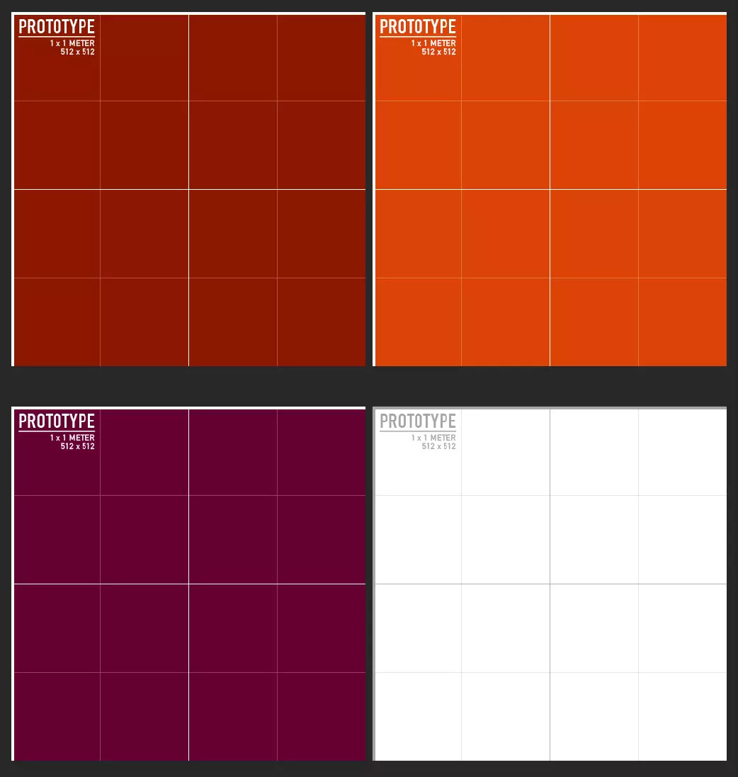 Preset del prototipo di materiale in Unity.