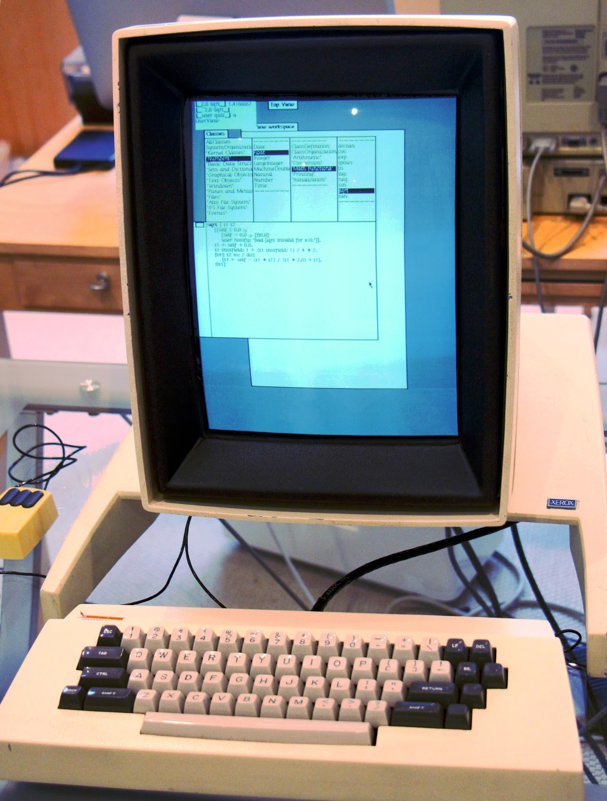 Il computer Xerox Alto (GUI/dimostrazione del menu principale)