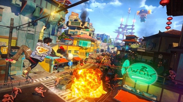 Schermata di gioco di Sunset Overdrive